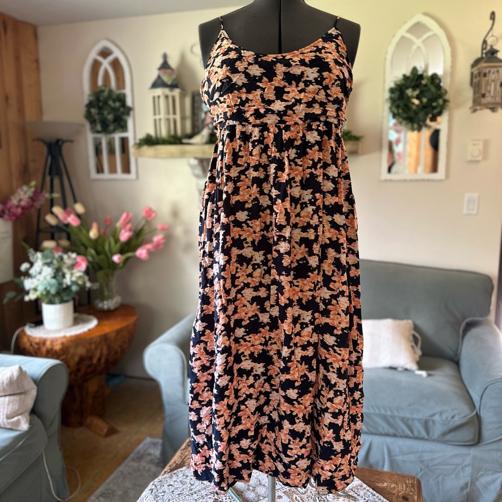 Floral Spaghetti Strap Dress